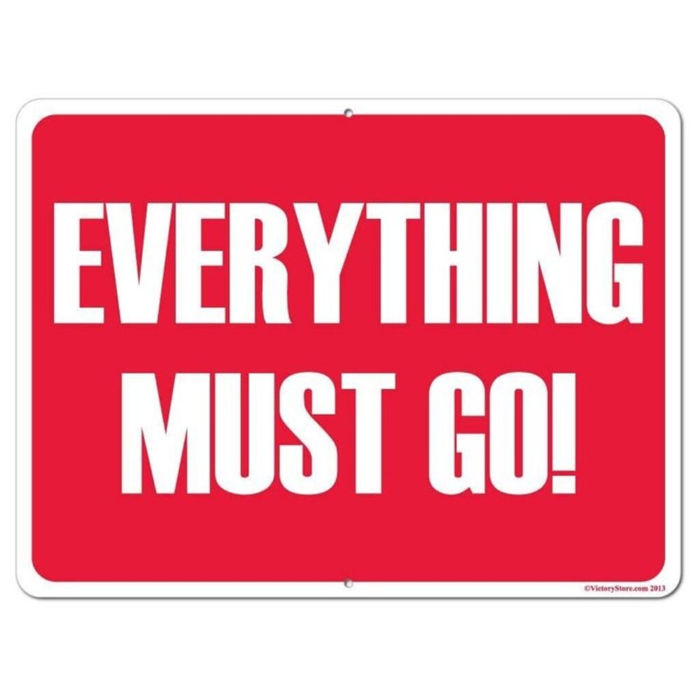 everything is on sale